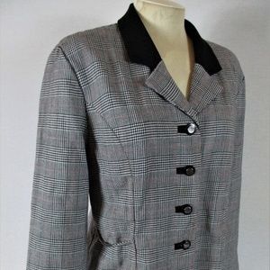 PERCEPTIONS womens 12 VELVET collar jacket (B3)E1